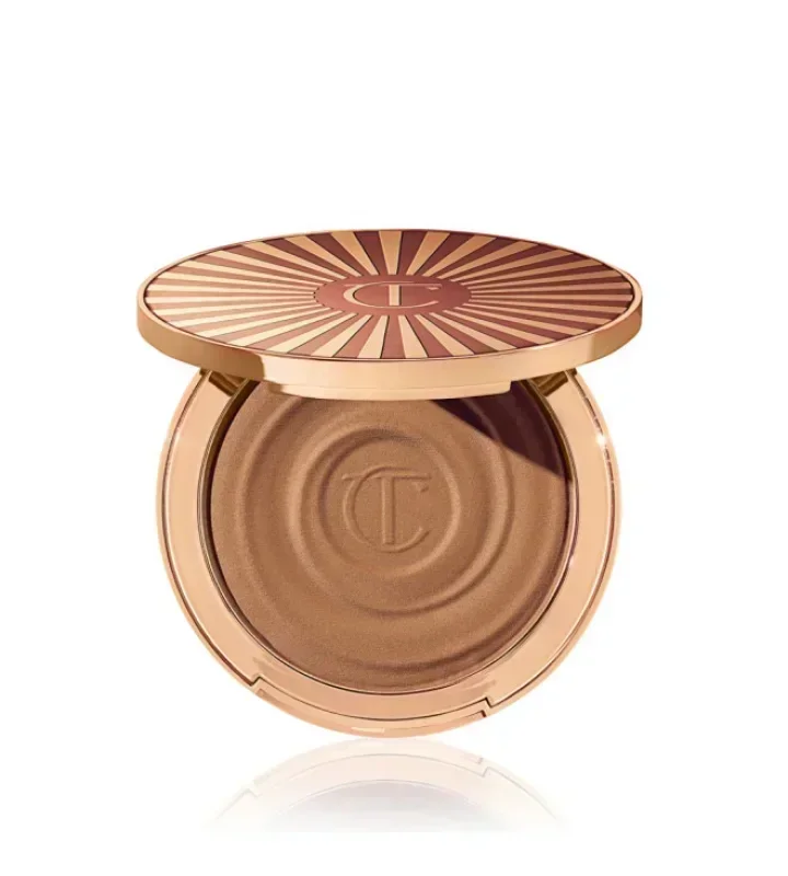 برنزر کرمی «سان‌کیسد گلو» شارلوت تیلبری Charlotte Tilbury Beautiful Skin Sun-Kissed Glow Cream Bronzer