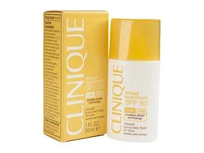 ضد آفتاب مینرال کلینیک اس پی اف 50 Clinique Broad Spectrum SPF 50 Mineral Sunscreen Fluid for Face