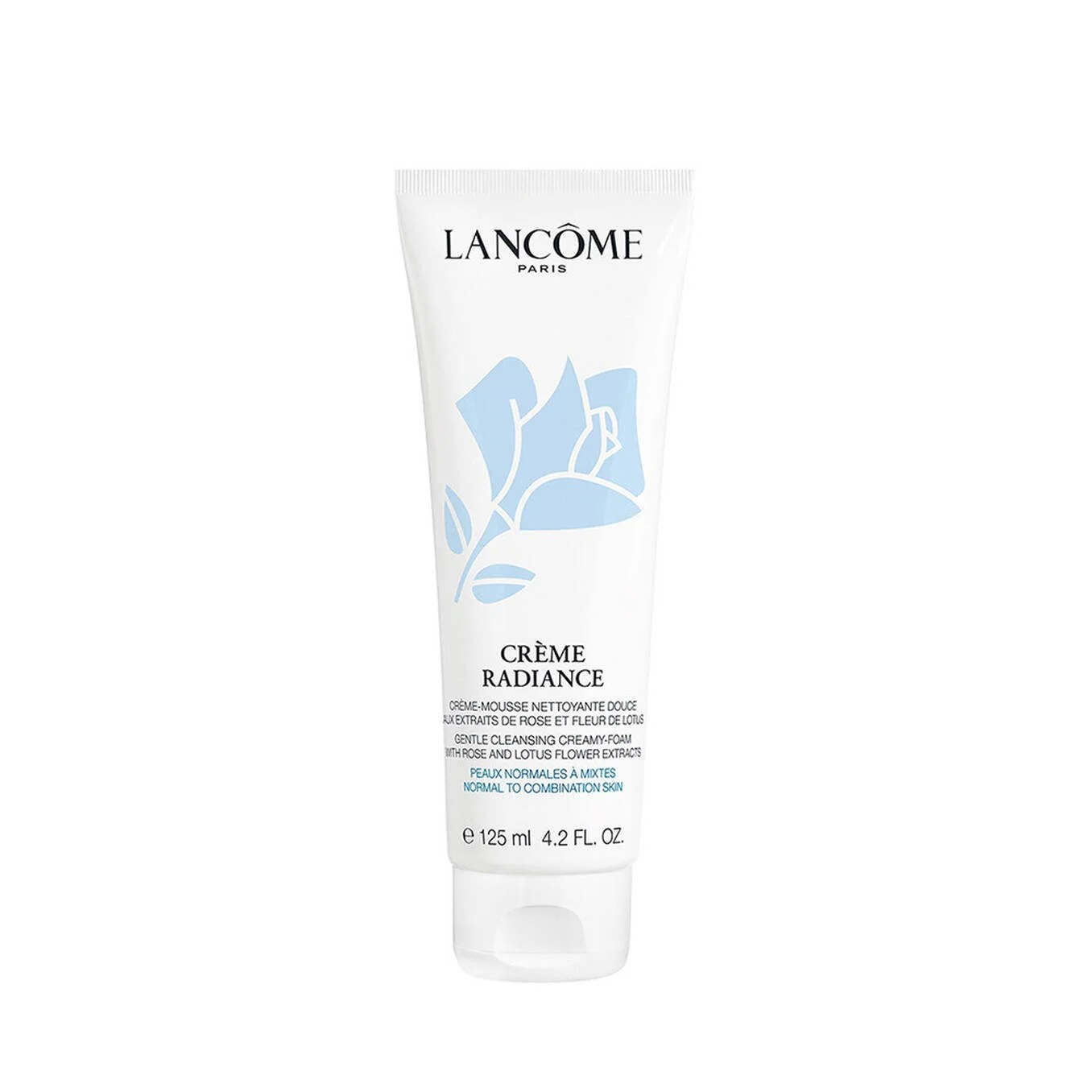 فوم شستشوی کرمی لانکوم کرم رادیانس  Lancôme Crème Radiance Gentle Cleansing Creamy-Foam with Rose & Lotus Flower Extracts