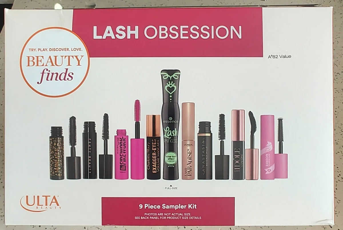پک ریمل ماسکارا 9 تکه  Ulta Beauty Finds Lash Obsession 9 Piece Sampler Ki 9 Piece Sampler Kit - آرو