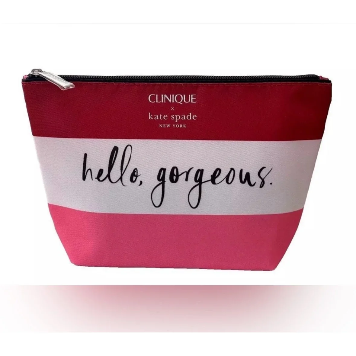 کیف لوازم آرایش «Hello Gorgeous» کلینیک Clinique × Kate Spade “Hello, Gorgeous” Cosmetic Bag - آرو
